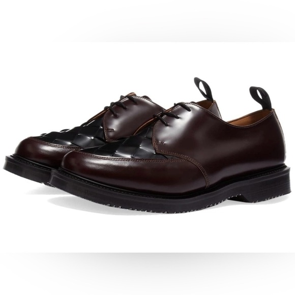 Fred Perry x George Cox Leather Lace Up Shoes SZ 10 Ox Blood Quiet Luxury NEW - Picture 1 of 8